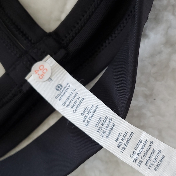 29. Lululemon Rise and Run Purple & Black Sports Bra - Picture 6 of 9